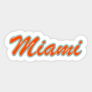 Football Fan of Miami Sticker